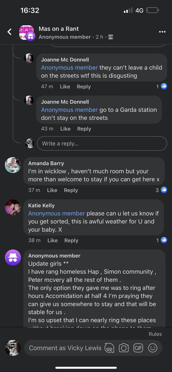 VickyLewis0's tweet photo. @DarraghOBrienTD @LeoVaradkar @MichealMartinTD this is horrendous a woman crying out for help after being made homeless with her 2 year old! Other mams offering to pay for accommodation and putting her up! THIS COUNTRY IS A SHIT SHOW! sort it out lads!! Shame-full #LateLateShow https://t.co/ccVeb6er9g