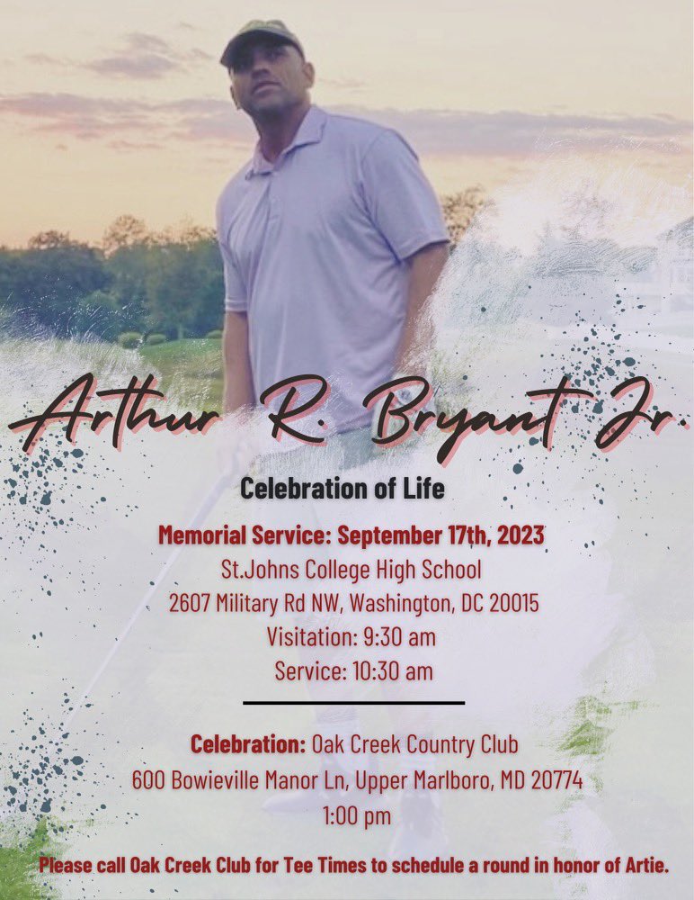 SJCAthletics's tweet photo. We will honor the life of Coach Artie Bryant on Sunday, September 17th in Gallagher Gymnasium. Visitation at 9:30a &amp; Service at 10:30a. https://t.co/b0w5Qd0814