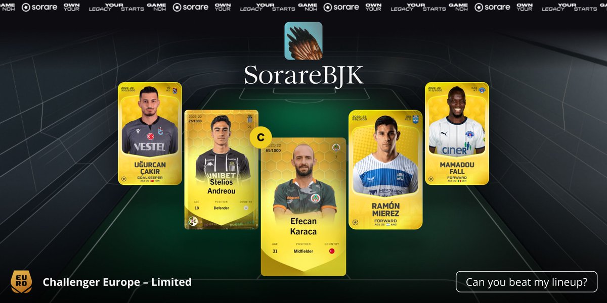 SorareBJK's tweet photo. #GW407
Hasret bitiyor.
#Sorare #SorareTurkey https://t.co/ey9M85RpOb