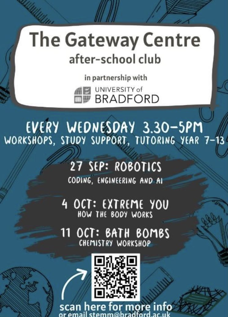 The Gateway (@thegateway19) on Twitter photo We are delighted to be working alongside <a href="/UniofBradford/">University of Bradford</a> supporting students with study support, fun workshops and tutoring....please see below poster for our up and coming taster sessions....lots of fun engaging activities #WorkingTogether We are delighted to be working alongside <a href="/UniofBradford/">University of Bradford</a> supporting students with study support, fun workshops and tutoring....please see below poster for our up and coming taster sessions....lots of fun engaging activities #WorkingTogether