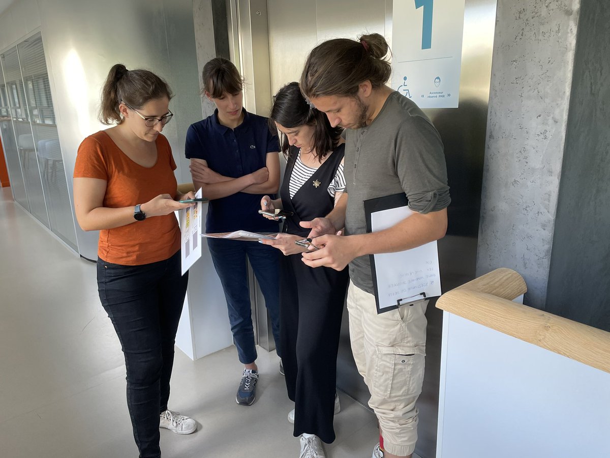 MISS_sciences's tweet photo. Et pour une reprise en douceur, petit Escape Game de fin d’après-midi à la @MISS_sciences, avec les doctorants et nos voisins du #CFIC. https://t.co/PLiah2FgCG