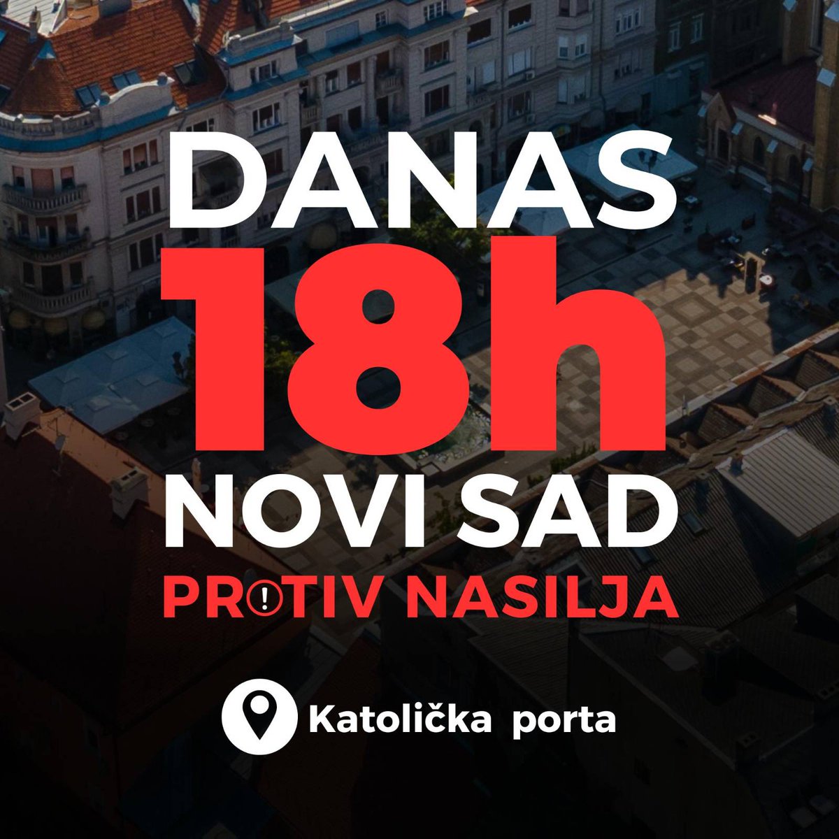 ZajednoNS's tweet photo. Vidimo se danas u 18h!
#zajedno #novisad #Protiv #Nasilja https://t.co/5XKg9ToNgG
