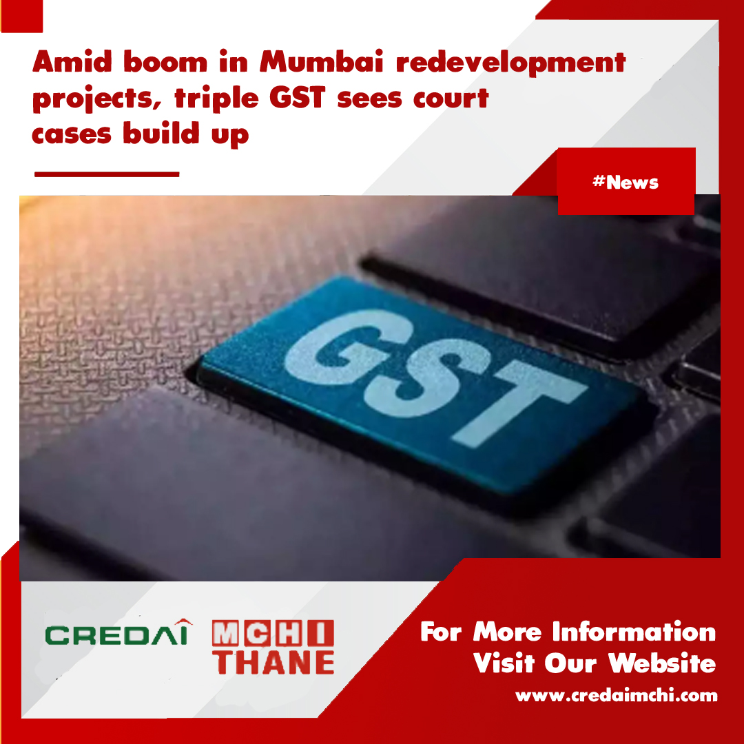 credaimchithane's tweet image. Amid boom in Mumbai redevelopment projects, triple GST sees court cases build up

Read Full News: bit.ly/46hfIfP

#MumbaiRedevelopment #GST #CourtCases #RealEstate #UrbanDevelopment #Taxation #MumbaiProperty #Infrastructure #LegalIssues #IndianRealEstate #TaxReforms