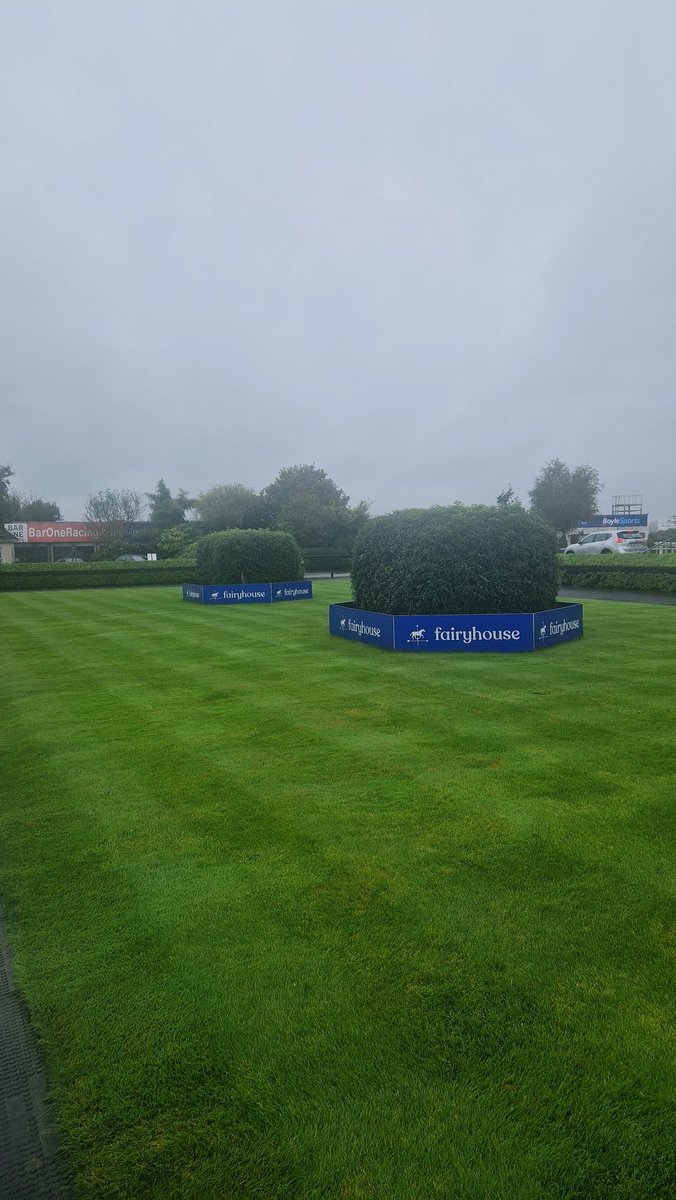 Following 15mm of rain, the ground <a href="/Fairyhouse/">FairyhouseRacecourse</a> is now Yielding. Unsettled forecast with up to a further 35mm expected before Racing. <a href="/BallyhaneStud/">Ballyhane Stud</a> <a href="/KilminfoyleStud/">Kilminfoyle Hse Stud</a> <a href="/GAINEquine/">GAIN Equine Nutrition</a> <a href="/IrishEBF_/">Irish Stallion Farms</a> <a href="/HRIRacing/">Horse Racing Ireland</a> <a href="/ihrb_ie/">IHRB</a>
