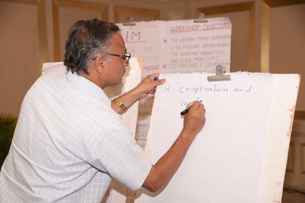 UNOPS_India's tweet photo. Session on participant’s expectations through participatory exercises at #stateralworkshop in Jaipur, Rajasthan. @gssjodhpur @jaljeevan_ @PIBWater @UNOPS @UNinIndia @mahajan_vini @iamvikassheel @PIBWater @MoJSDDWS @RajGovOfficial https://t.co/H5FvJmaaht
