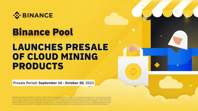 icomars's tweet photo. #Binance Pool launches a presale of Cloud Mining products for #BTC mining!

Find out more ➡️ https://t.co/QSxPwNqEDr

#icomars @icomars https://t.co/3qQP845HX0