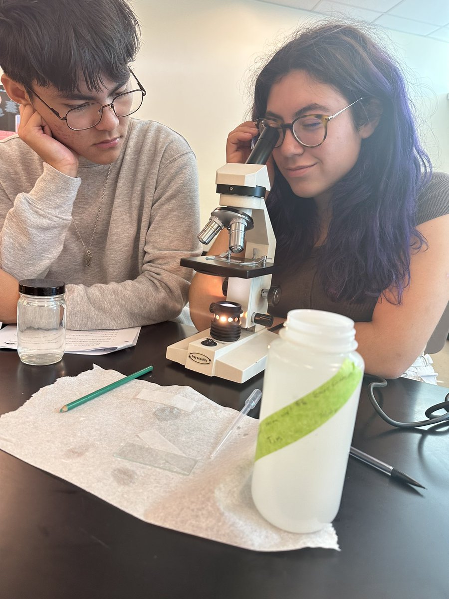 Ms_Calasso's tweet photo. Life in a Drop of Water💧 

AP EnviSci students collected water samples from community parks to explore the biodiversity of microscopic organisms 🔬

Students found numerous water organisms including a Rotifer, Nematode, Amoeba, and more! @BectonHS #BectonScience https://t.co/o2c668fodv