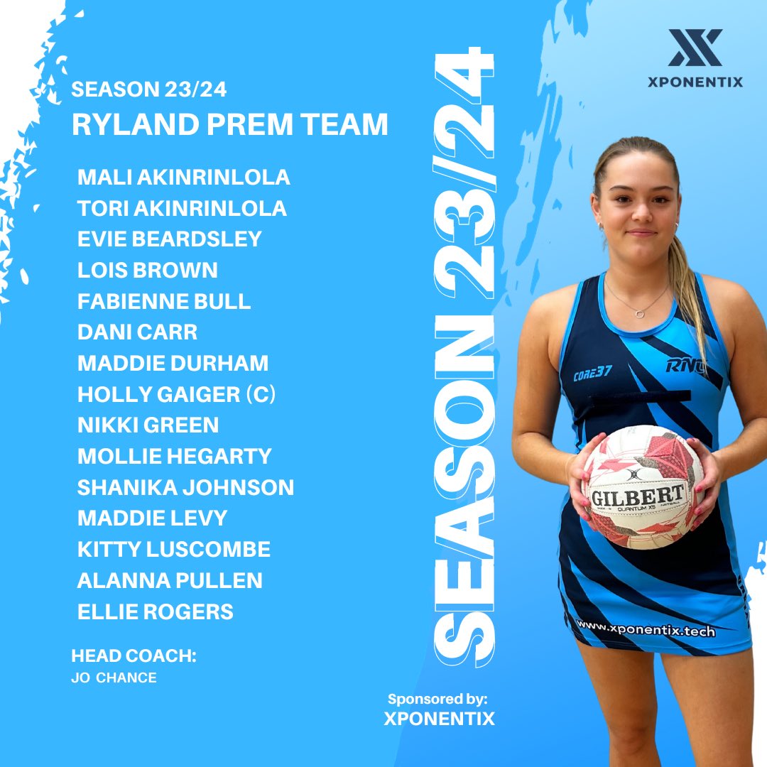 Huge congratulations to the 15 players who've earned their spots to represent our Prem Team in the upcoming 23/24 season! 💙

Also, a warm and resounding welcome back to our valued sponsors, <a href="/xponentix/">xponentix</a>, who have renewed their partnership with us. Thank you! 🙌
