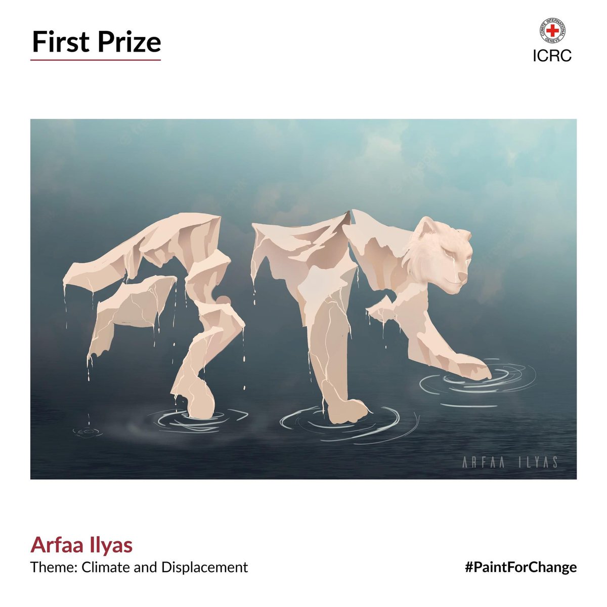 fizzabangash's tweet photo. This year, we invited Pakistan's talented digital artists to explore three critical themes: Climate Change, War in Cities, & Food Security, for our annual #PaintforChange art contest.
The entries left us in awe, each a captivating story in itself.
And here are the champions 🏆 https://t.co/dT0uAvWJQN