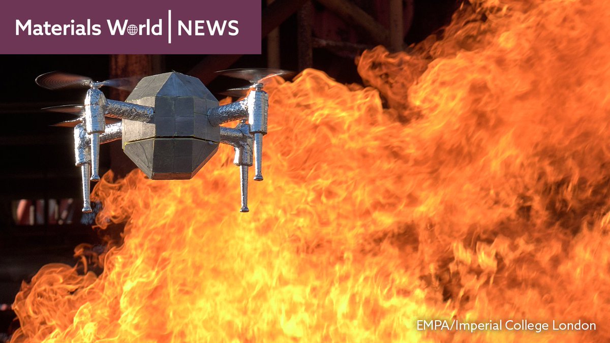materialsworld's tweet photo. How can a #drone withstand 200°C for 10 minutes?
Which animals could have inspired its design?
#FireDrone was made for #firefighters by @imperialcollege and @Empa_CH .
Find out the answers by reading the full article at: https://t.co/YNugOKHImp https://t.co/pZRKFlFa0o