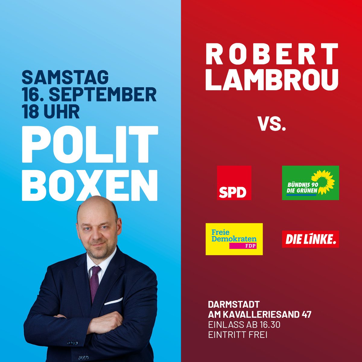 Robert_Lambrou's tweet image. Seit 2011 gibt es das #PolitBOXEN, und obwohl alle wesentlichen #Parteien immer eingeladen werden, hat sich die #AfD bisher nie beteiligt. Nun nehme ich als erster AfD-Politiker die #Herausforderung an und stelle mich dem etablierten #Parteienblock!

politboxen.com