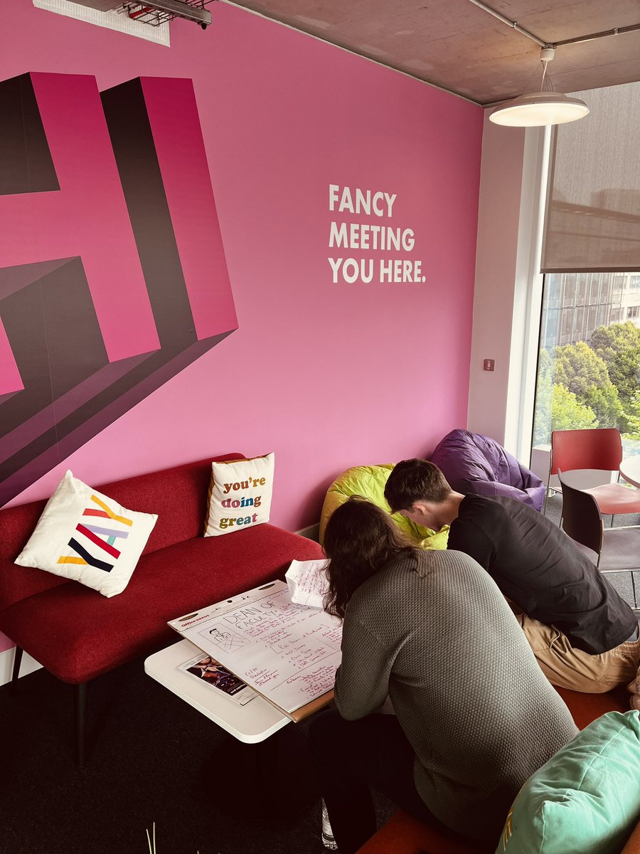 Welcome Corey and Lorcan, our new placement students, working on personas for new module and programme level dashboards.,
