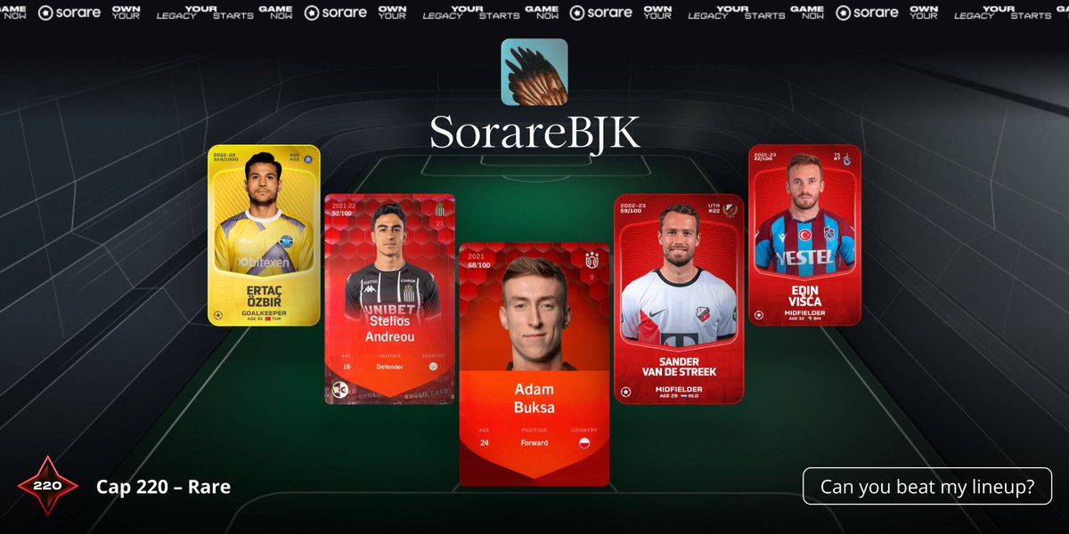 SorareBJK's tweet photo. #GW407
Hafta sonu TH serisini sürdürmek istiyorum. All Star kadrosunda Muleka 11 başlar düşüncemden dolayı Cenk Tosun ile yerini değiştirdim hala ikilemdeyim bu konuda. 270 için pek beklentim yok. 240 ve 220 kadrolarını takip etmek daha keyifli olacak.
#Sorare #SorareTurkey https://t.co/pEifAcmqE6