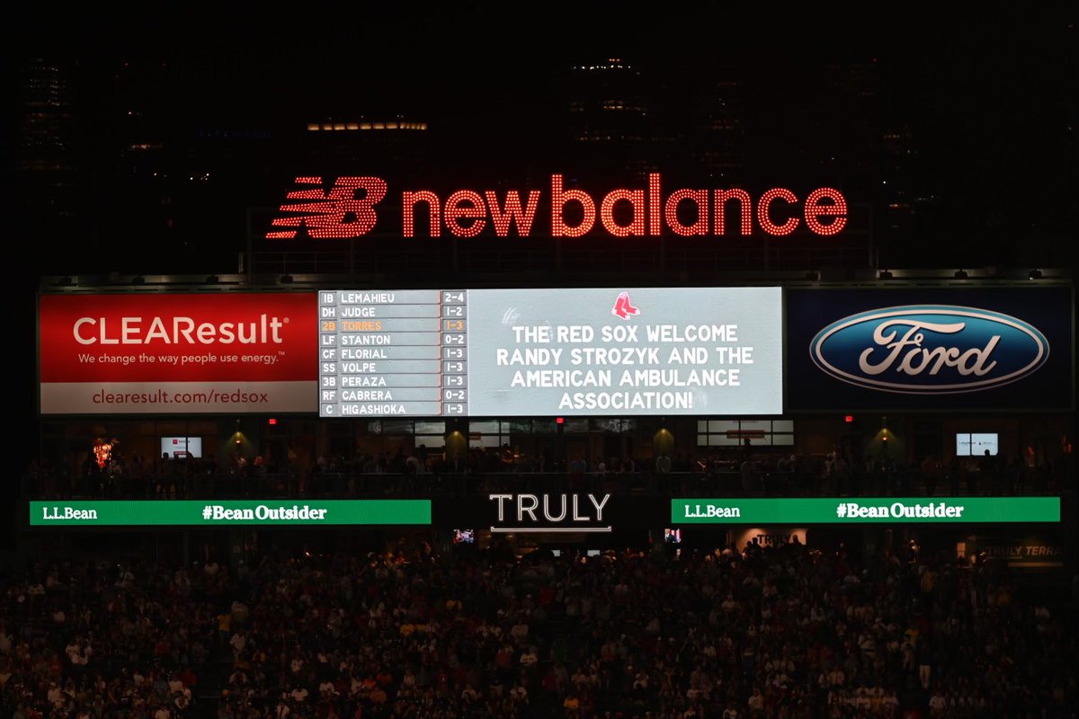 Thank you to the Boston <a href="/RedSox/">Red Sox</a>  for the warm welcome!  🚑 ❤️ ⚾️ 🧦 <a href="/CataldoAS/">Cataldo Ambulance</a> <a href="/MassAmbulance/">Massachusetts Ambulance Association</a> <a href="/GMR_Social/">Global Medical Response</a> <a href="/AMR_Social/">American Medical Response</a>