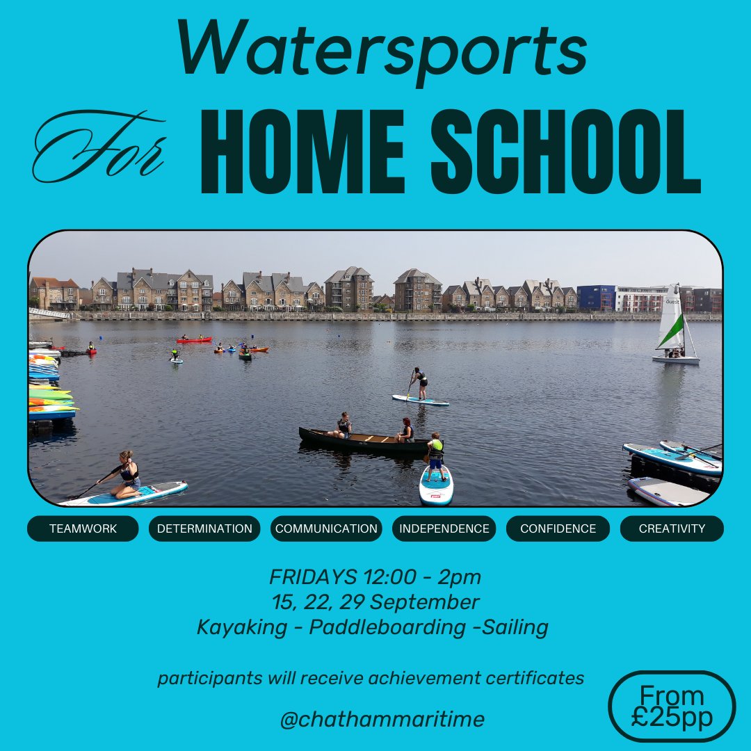 CMTWatersports's tweet photo. Missing out on our water sports for #homeschoool session? Still time to book for the next one Friday 22nd or 29th September from 12-2pm https://t.co/9T1zdRUjB8