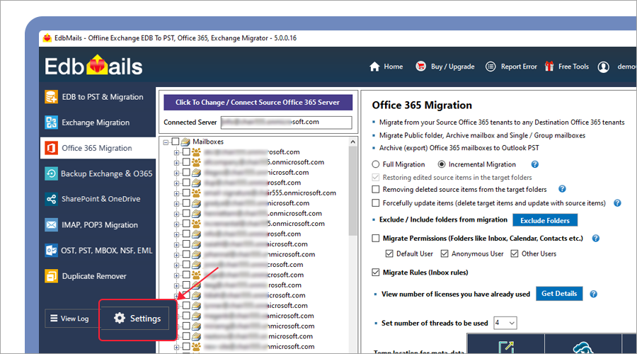 edb_mails's tweet image. Ready for an Office 365 migration? 🏢🌟 EdbMails offers advanced settings and mailbox options to make your transition as smooth as silk.  Tailor the parameters to fit your needs. 🚀 #Office365 #EdbMails  #MigrationTips