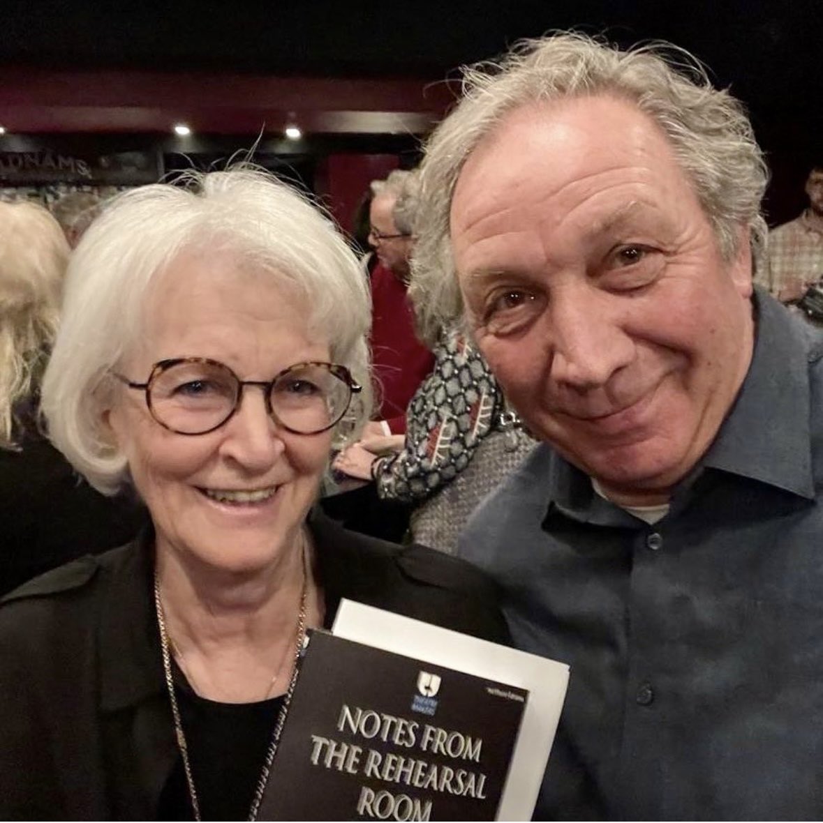 Golden Nuggets! Nancy encourages her actors to take risks. To be in her World tour or Anna Karenina and her production of #War&Peace @NationalTheatre were true highlights. Read her book @nancymeckler.director ⁦@setheatre⁩ ⁦@MethuenDrama⁩