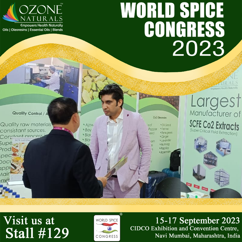OzoneNaturalCO2's tweet image. The first day at World Spice Congress!

Proud to host our partners and customers in Mumbai and discuss industry trends, advances in sustainability and more.

If you are here too, please stop by our booth (129) and pick up the conversation.

#Extract #SCFE #co2extracts #oilextract