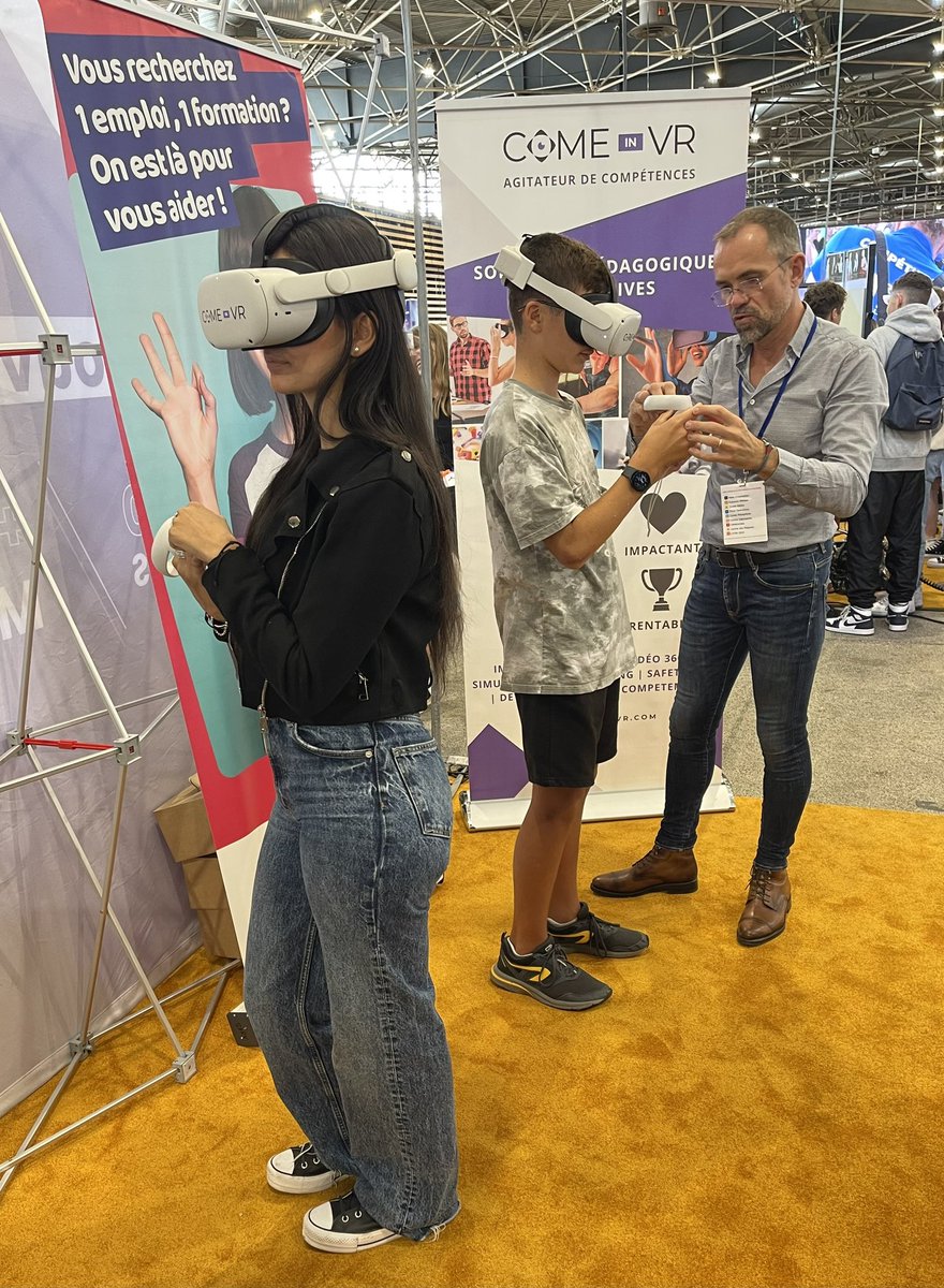 PE_stpriest's tweet photo. Aujourd’hui à @eurexpo , les conseillers CEJ de St Fons, Venissieux, Bron et @PE_stpriest , ont accompagnés un groupe de jeunes à la compétition @WorldSkillsFR 2023

Au programme
Découverte métiers, observation en réalité virtuelle, contacts employeurs et organismes de formation. https://t.co/S2xR2honfx