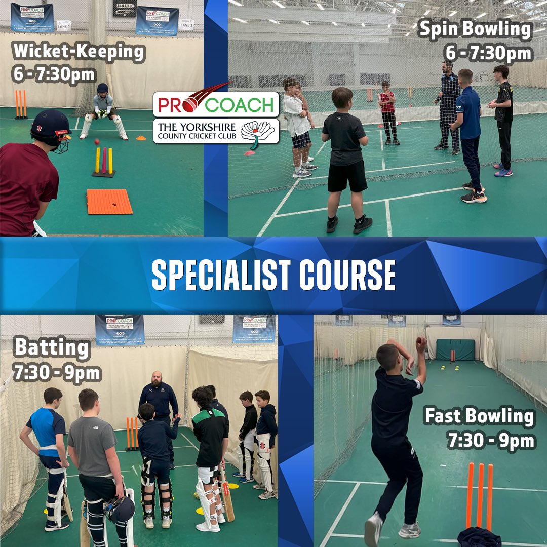 Yorkshire Cricket Coaching ๐ (@yorkscoaching) on Twitter photo แดสแดส๊ฑแด
แดส ษดษชษขสแด๊ฑ ๐
1๏ธโฃ Night
1๏ธโฃ Venue
4๏ธโฃ Courses
1๏ธโฃ0๏ธโฃ Sessions
Work on your specific discipline at Headingley for 10 sessions๐ ๐คฒ ๐ โ๏ธ
Specialist courses are loaded with content so players can take their game to the next level ๐ช
๐ป๐ฒ bit.ly/3TlDcKu แดสแดส๊ฑแด
แดส ษดษชษขสแด๊ฑ ๐
1๏ธโฃ Night
1๏ธโฃ Venue
4๏ธโฃ Courses
1๏ธโฃ0๏ธโฃ Sessions
Work on your specific discipline at Headingley for 10 sessions๐ ๐คฒ ๐ โ๏ธ
Specialist courses are loaded with content so players can take their game to the next level ๐ช
๐ป๐ฒ bit.ly/3TlDcKu