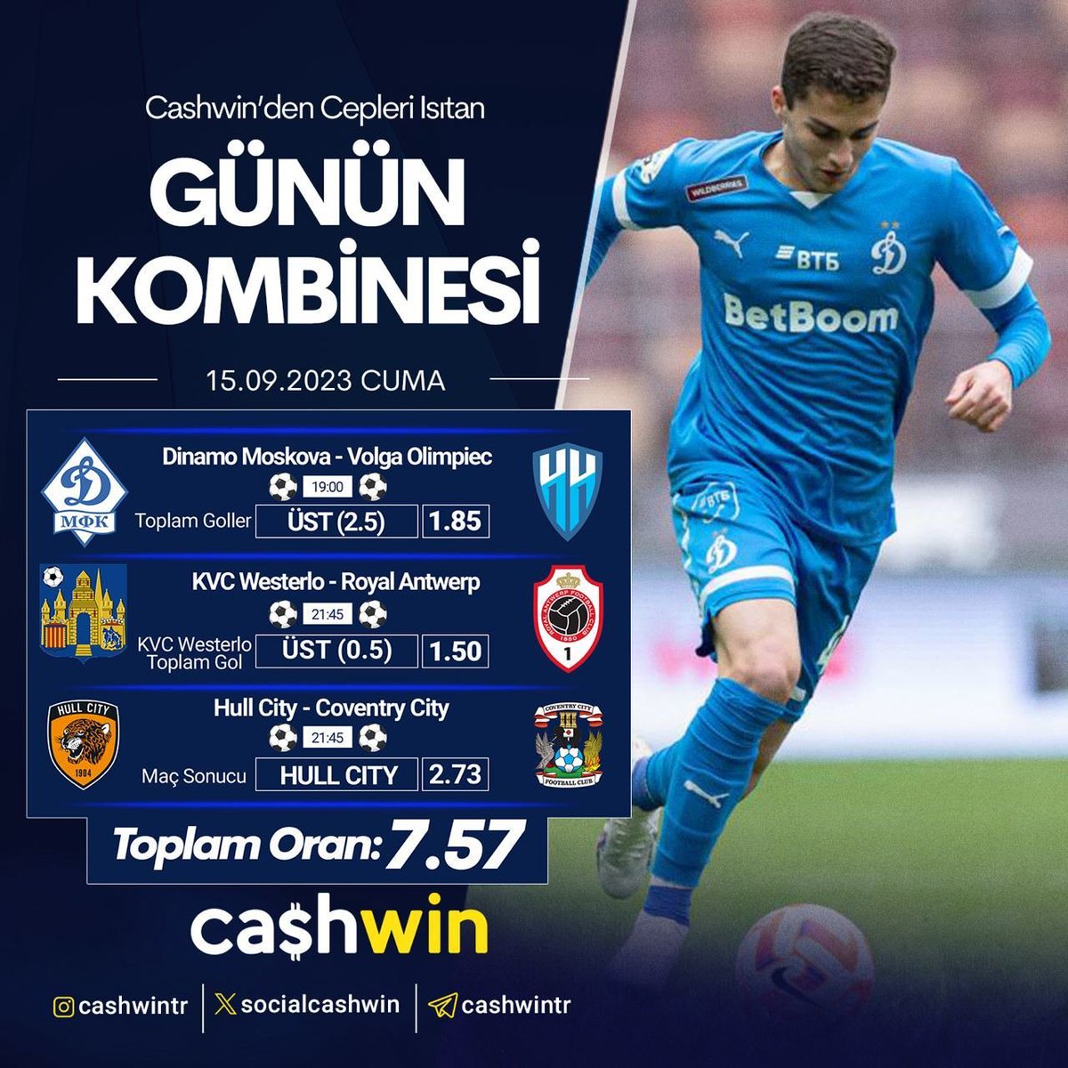 🔥Cashwin’den Cepleri Isıtan Günün Kuponu

⚽️Toplam oran: 7.57

👉🏻Güvenli ve kesintisiz giriş: cashwin1.direct

BOL ŞANSLAR🍀
