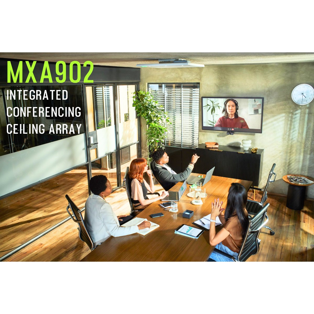The Shure MXA902 - the all-in-one microphone, loudspeaker & DSP integrated ceiling array - is In stock & ready to ship! It's the fastest way to better sound. is.gd/2UZwv8 #ShureSystems #FirstOfItsKind #raisebar #NewProduct #AVTweeps #ProAV #allinoneconferencing