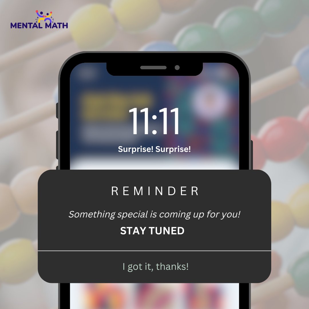 mentalmathdotme's tweet photo. Mental Math is about to reveal something special - very soon! 🎁

Download the Mental Math App

App Store: https://t.co/O441YmwDLo

Play Store: https://t.co/7SuVyyHzkH

#MentalMath #SurpriseSurprise #MathGames #ChildLearning #LearningIsFun https://t.co/Dc4UTLbY15