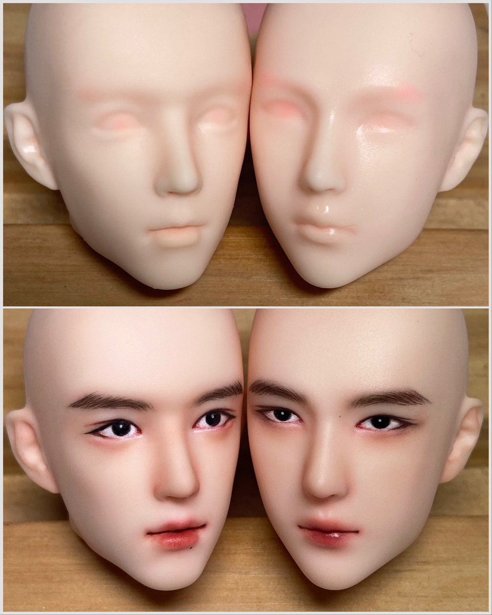 จ้าน&amp;ป๋อ หัวจิ๋วไวนิล #faceup