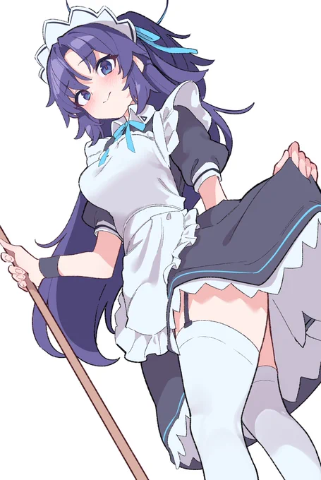 ユウカ…メイド服着て… #ブルーアーカイブ