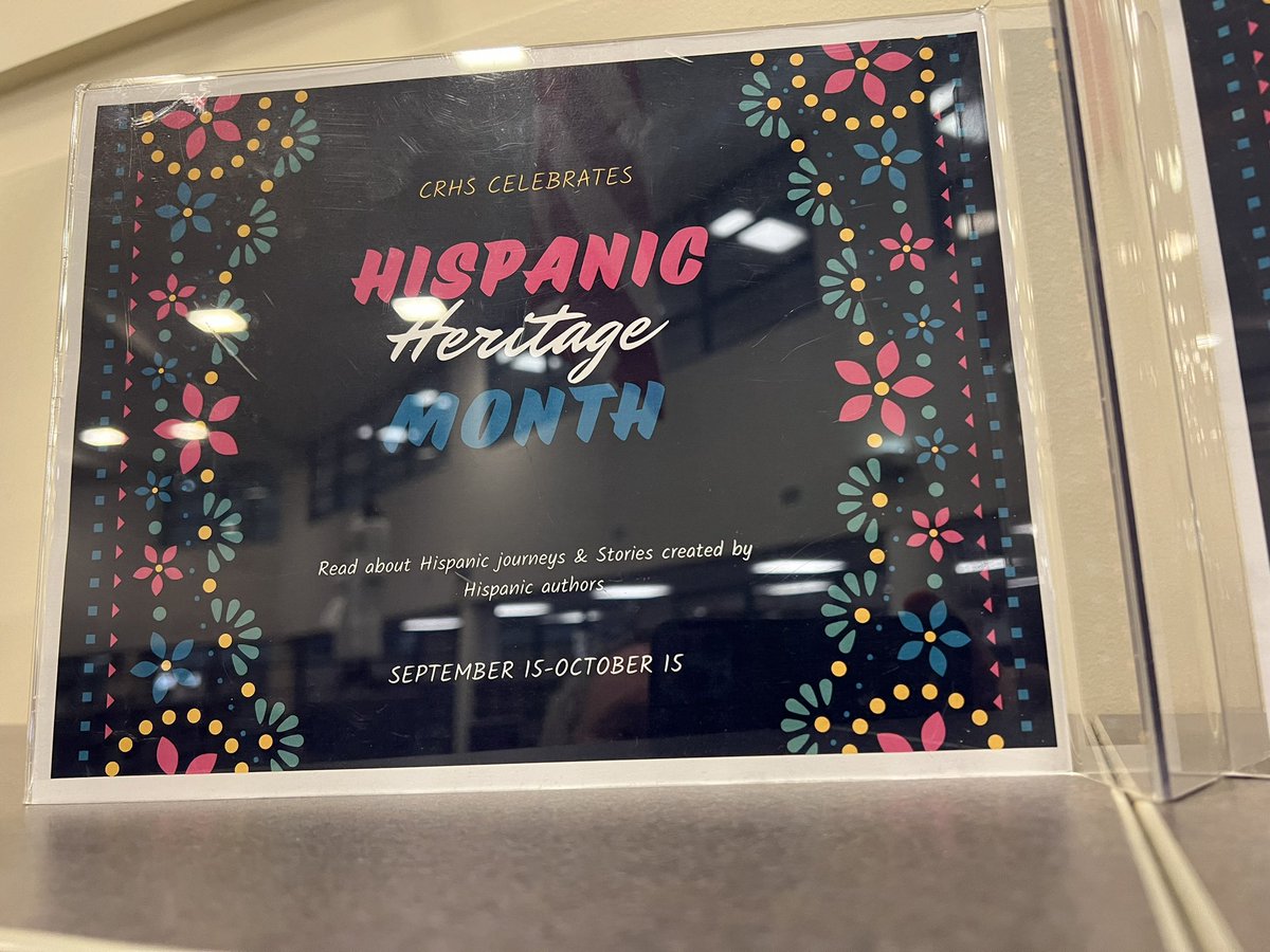 CRHS_Reads's tweet image. It’s #HispanicHeritageMonth! Stop by the library and checkout some amazing books! Books give us the power to practice empathy and explore the world! #cpoe #crhsreads #katylibraries