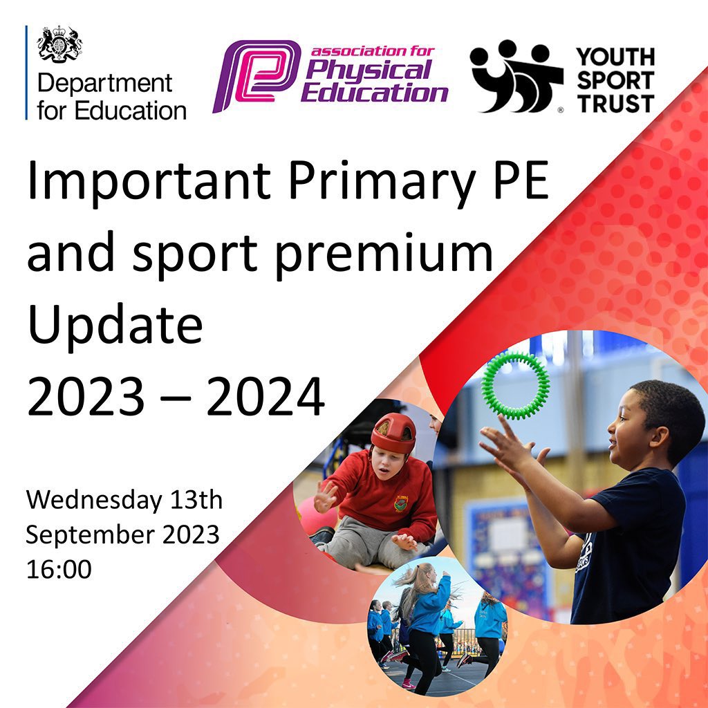 Didn’t get the chance to watch the important Primary PE and sport premium webinar on Wednesday❓
 
💻 A free recording is available to watch back at the link below 📲
 
afpe.org.uk/physical-educa…
 
♻️ Please feel free to share this recording amongst your networks… ♻️