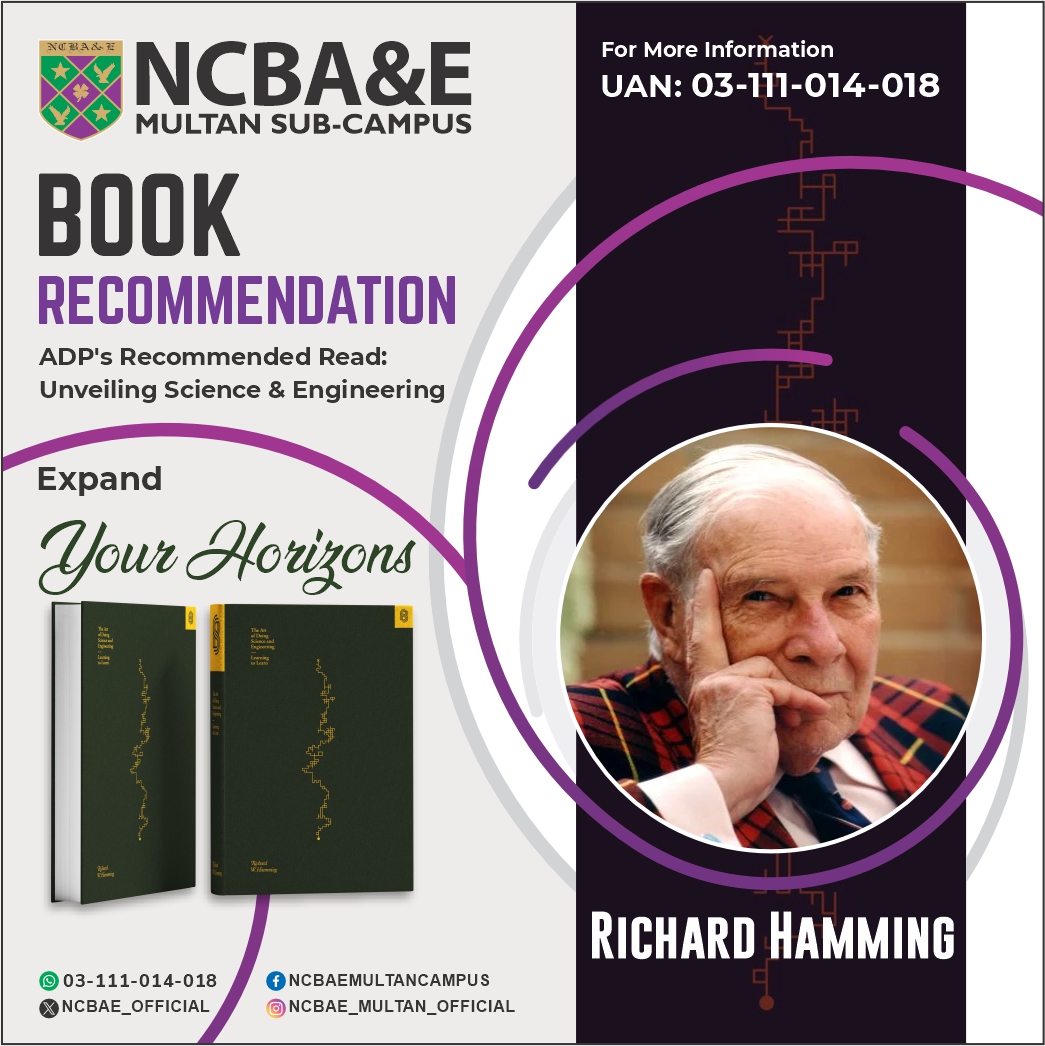 ncbae_official's tweet image. 📚 #SaturdayRecommendation for ADP Engineering &amp;amp; IT/Business! Dive into &apos;The Art of Doing Science and Engineering&apos; by R. Hamming. A must-read that bridges tech &amp;amp; business worlds. 🚀 Download now: [bit.ly/NCBAE-HammingB…] #NCBAReads #EngineeringInsight
