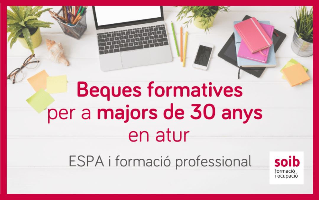 cifpjoantaix's tweet photo. 📣 INFORMACIÓ BEQUES D'ÉXIT 2023/2024

✍🏼 Inscripció a partir de l'1 d'octubre  fins el 15 de gener

ℹ️ https://t.co/NcW5G6fIFY

‼️ Si ets menor de 30 anys has d'estar inscrit com a demandant d'ocupació en el SOIB el dia natural anterior al d'inici de les activitats lectives. https://t.co/HNclfbKNHa