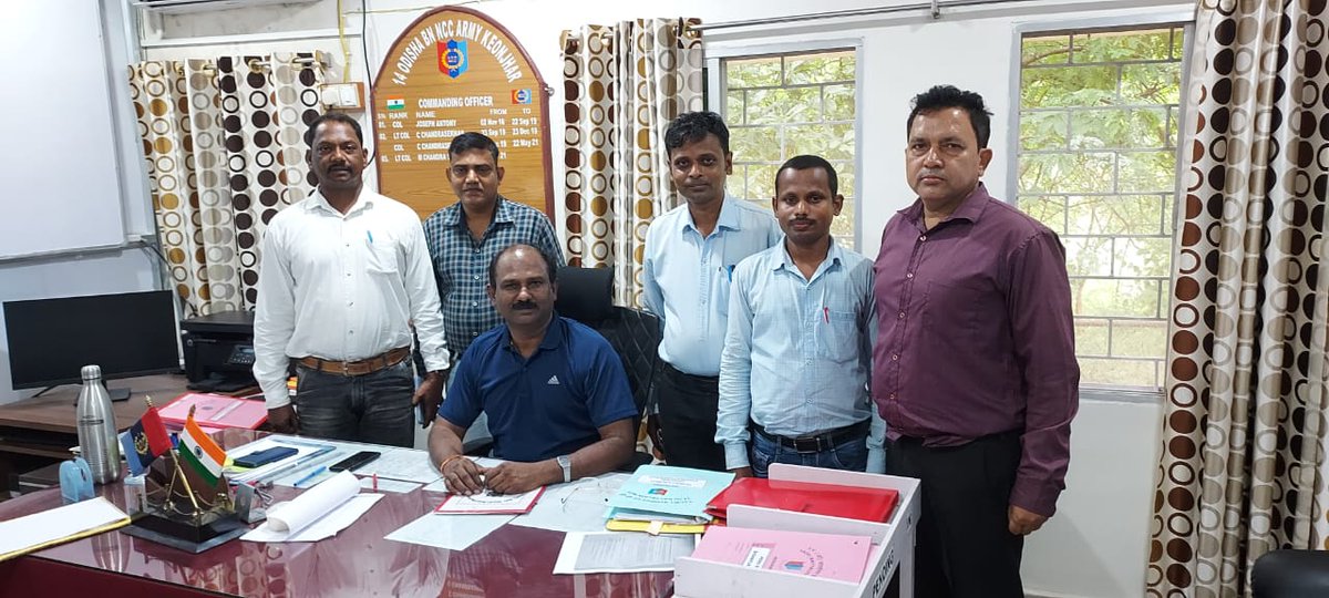 With our Esteemed CO sir Lt. Col.  M. Chandrashekhar Rao at 14 (O) BN NCC KEONJHAR.
