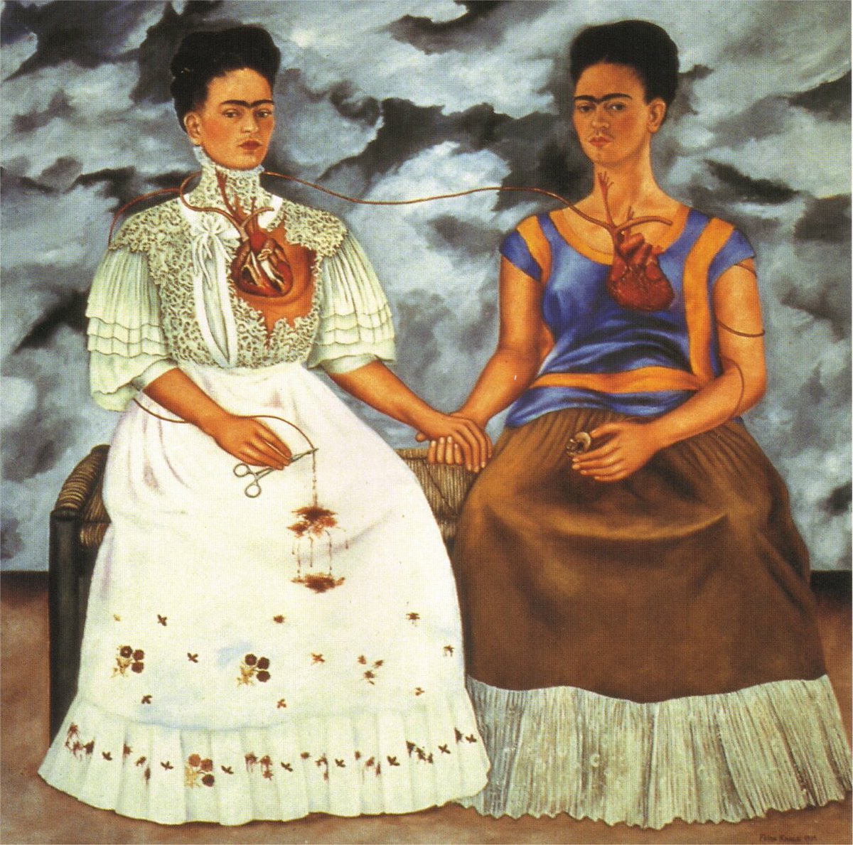 artfridakahlo's tweet photo. The Two Fridas, 1939 https://t.co/Wx37zVCQ3z https://t.co/kW2XKhuHbZ