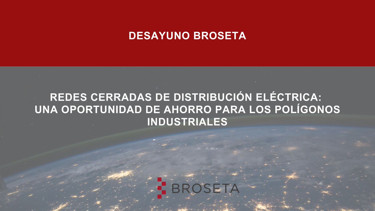 💡 El próximo 27 de septiembre tendrá lugar el Desayuno: “Redes cerradas de distribución eléctrica: una oportunidad de ahorro para los polígonos industriales” en el Aula Manuel Broseta Pont (Valencia), y online en sesión vía Teams.🔌
¡Inscríbete! 📝forms.office.com/Pages/Response…