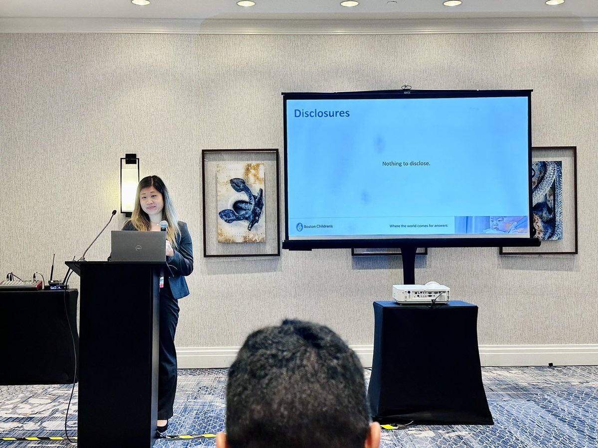 All star @DonnaKooMD representing @BCHPedSurg presenting the impressive data behind this fantastic policy to help improve care for our liver transplant patients! 👏 @ElizaJaneLee #SAAS2023 @AsianAcadSurg