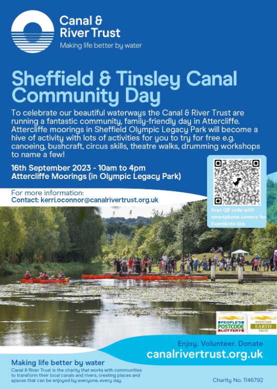 CRTYorkshireNE's tweet photo. We're excited for our #family friendly community day at #Attercliffe moorings #Sheffield tomorrow - there's so many activities from which to choose, we don't know which ones to do! ๐๐Have a look below and see what you fancy - looking forward to seeing you there! #WeekendVibes https://t.co/y1P4WUcg1J