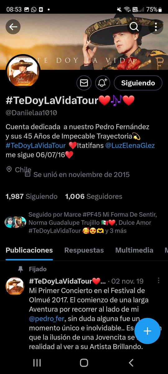 DanielaPF45's tweet image. @pedro_fer Que triste  mí aventurero hermoso verlo a usted y a mi cuenta desde lejos iraira ❤️🥲💫❤️