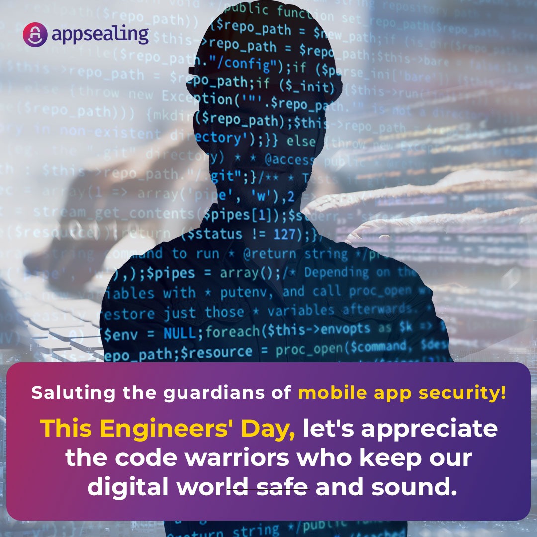 appsealing's tweet photo. Let's celebrate Engineers' Day by acknowledging the engineers who create the digital locks that keep our mobile apps and information secure.
#EngineersDay #TechInnovation #DigitalDefenders #AppSecurity
#InnovativeEngineers #EngineerAtWork #DigitalTransformation
#TechSolutions https://t.co/GAQxhio3AW