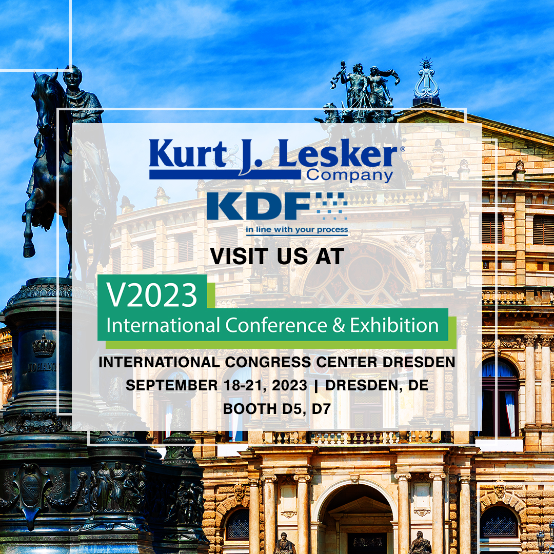 KurtJLeskerCo's tweet photo. We will be exhibiting at the V2023 international conference in Dresden, Germany, from 19th -20th September. We're thrilled to have KDF Technologies joining us on our booth. Please visit us at booth D5/D7 to meet our team. https://t.co/xx5AreVRJT #V2023 #coating #vacuumsolution https://t.co/nAQFZVUYSt