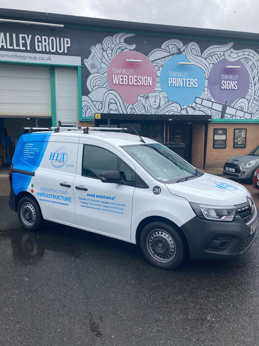 teamvalleyprint's tweet photo. Put your brand's image into motion with a vehicle wrap! 🚚

@HLAServices enlisted the services of our team to provide a professional makeover for their work van and the results were seamless and bright – perfect for catching the eye of new potential customers while on the go! https://t.co/3yVNj8sTMc