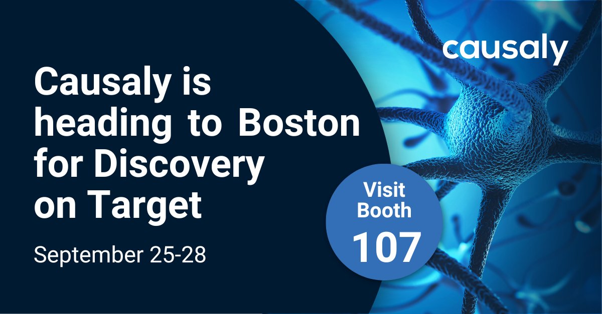 CausalyAI's tweet image. Join Causaly at Booth 107 in Boston from September 25-28 for insights on the role of AI in scientific exploration and advanced target discovery.

#DiscoveryOnTarget #BioTech #TargetDiscovery