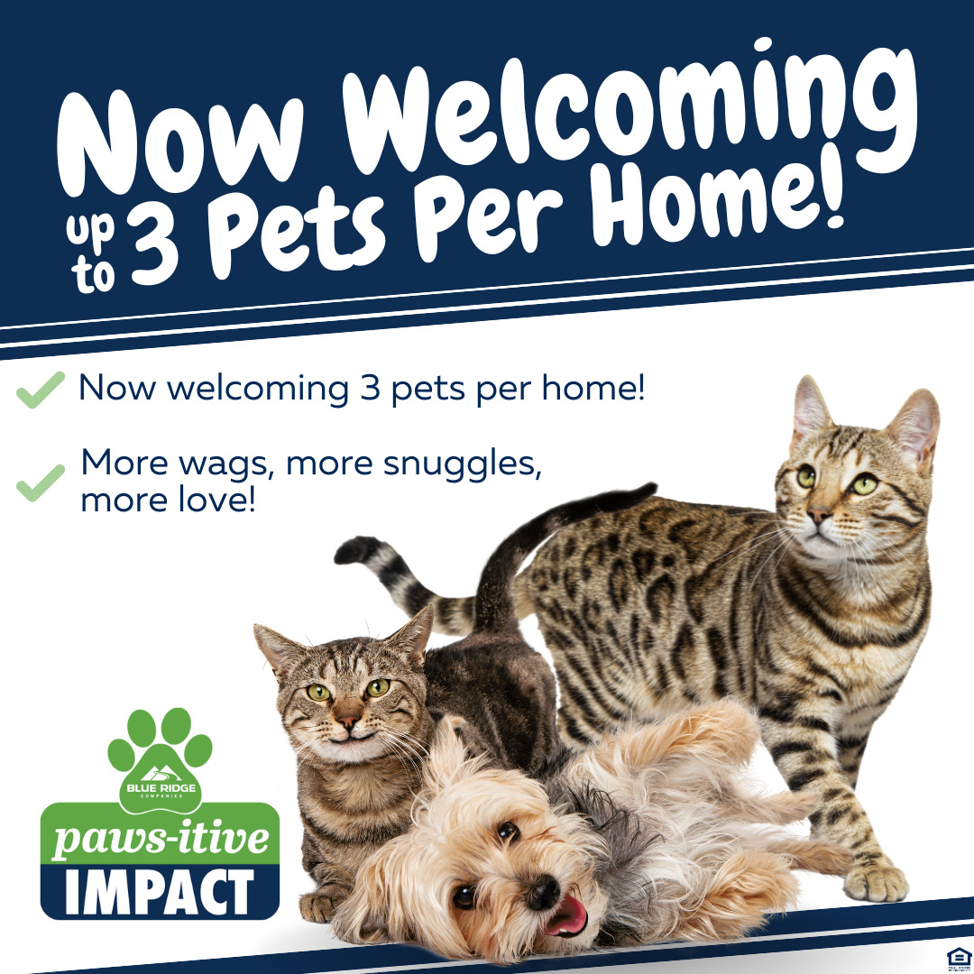 #FunTipFriday Did you knowww you can now have up to three pets here at Southern Village?!