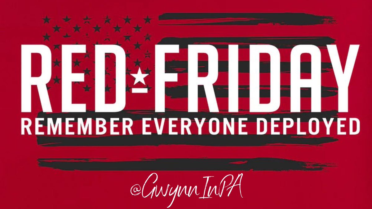 🆁🅴🅳 🅵🆁🅸🅳🅰🆈

𝐑𝐞𝐦𝐞𝐦𝐛𝐞𝐫 
𝐄𝐯𝐞𝐫𝐲𝐨𝐧𝐞 
𝐃𝐞𝐩𝐥𝐨𝐲𝐞𝐝
🇺🇸❤️🤍💙🇺🇸
#WearRed #REDfriday