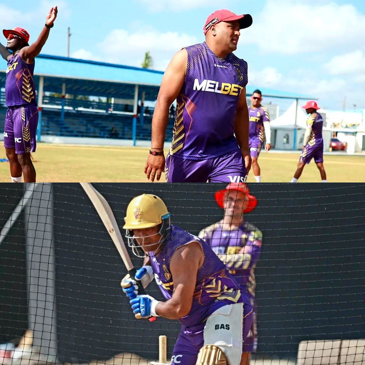 KKR_Xtra's tweet photo. Samit Patel trains with the team.
📷: TKRiders
#WeAreTKR | #SamitPatel https://t.co/z974kq1rcV