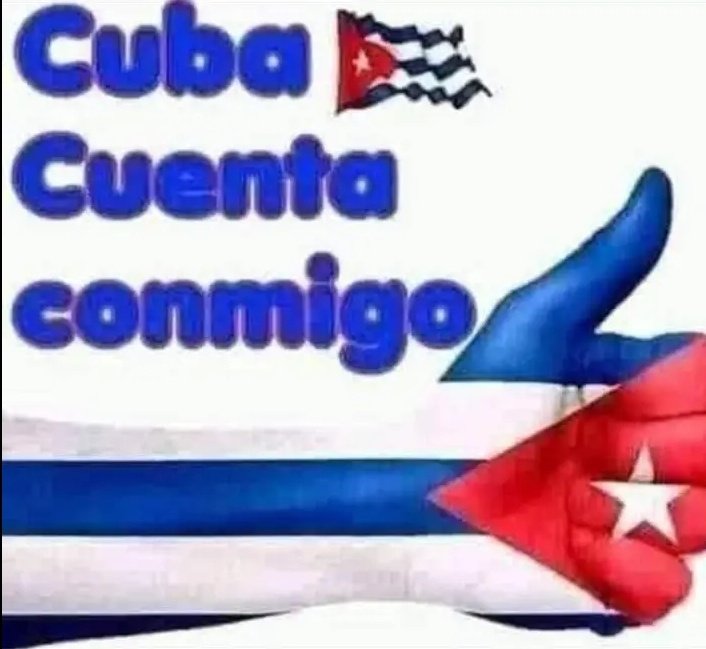 Quien se levanta hoy por  Cuba se levanta para todos los tiempos. #SomosCubaViva. #LatiendoPorCubayElSocialismo.