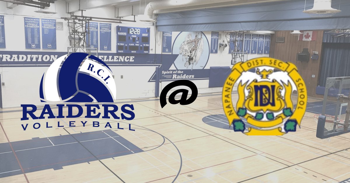Renfrew Collegiate (@renfrewraiders) on Twitter photo Good luck and safe travels to the Senior Boys Volleyball team who are enroute to <a href="/NapaneeDSS/">Napanee DSS</a> for their season-opening tournament.
Thanks to <a href="/NDSS_Athletics/">NDSSAthletics</a> for hosting! Good luck and safe travels to the Senior Boys Volleyball team who are enroute to <a href="/NapaneeDSS/">Napanee DSS</a> for their season-opening tournament.
Thanks to <a href="/NDSS_Athletics/">NDSSAthletics</a> for hosting!