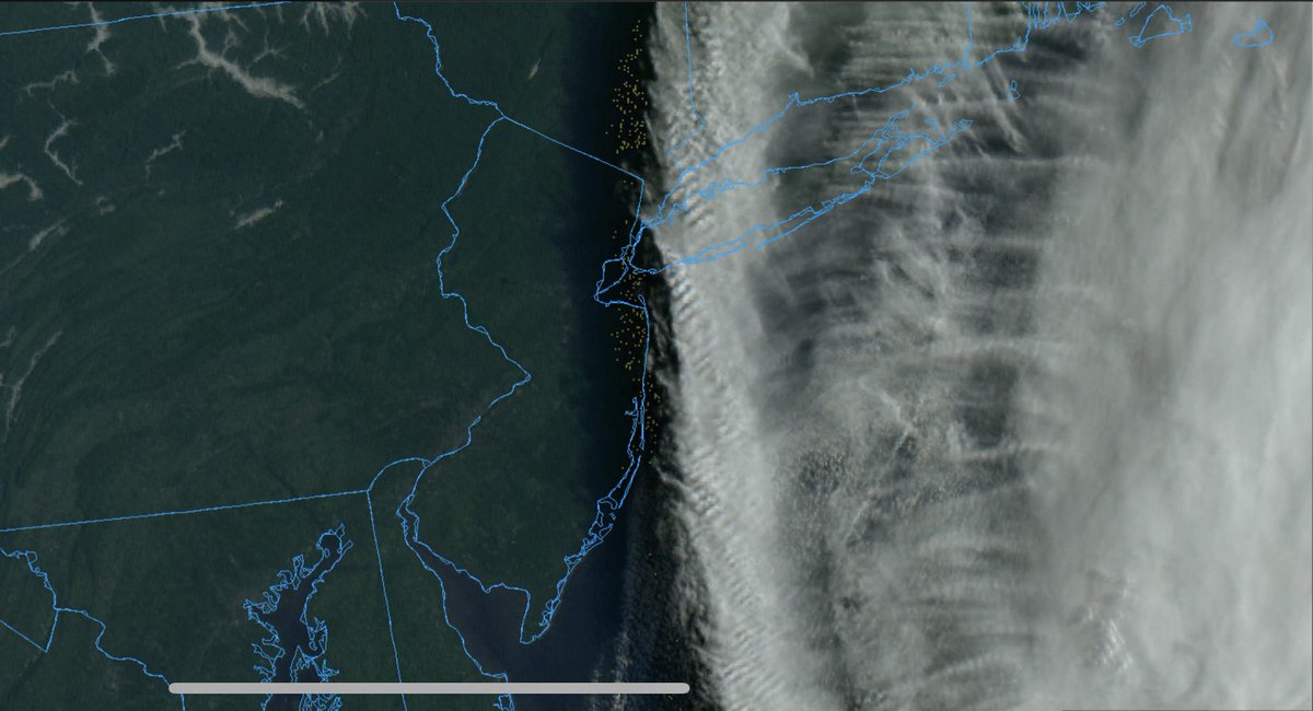 Anyone along the #NJ coast have a good shot of #Lee passing by? #njwx