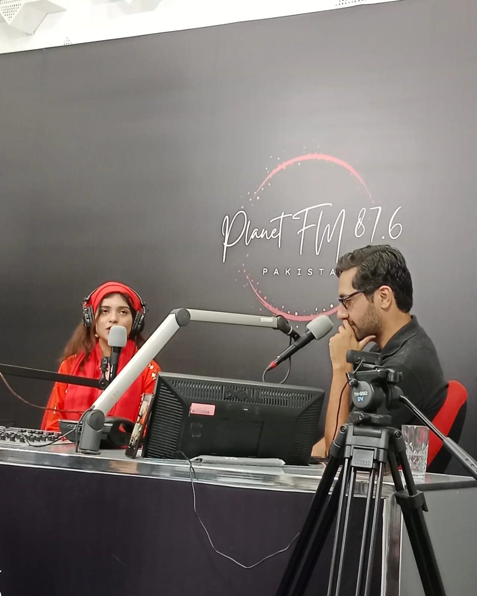 PlanetFM876's tweet photo. Snippets front the "Bright Side " by RJ Iqra @iqra_bisma and @YousafJd with @FahdAlkhazri (Climate Expert) , Waqas Ahmed (Content Creator) on PlanetFM87.6 

#radiopakistan #radio #islamabad #karachi #lahore #live #onair #pdst #music #fun #drivetime https://t.co/1kzozVb5Xj